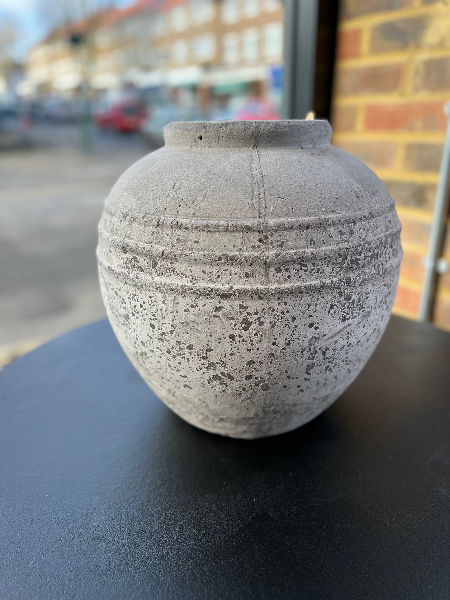 Distressed Stone Vase