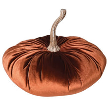 Load image into Gallery viewer, Bronze Velvet Pumpkin Decoration

