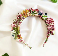 Load image into Gallery viewer, Floral Ruffle Headband
