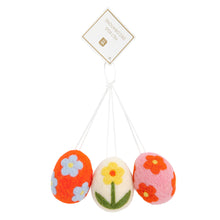 Load image into Gallery viewer, Felt Egg Decorations - Pack of 3

