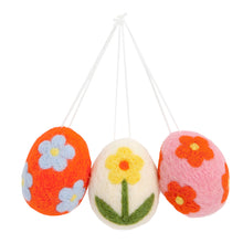 Load image into Gallery viewer, Felt Egg Decorations - Pack of 3
