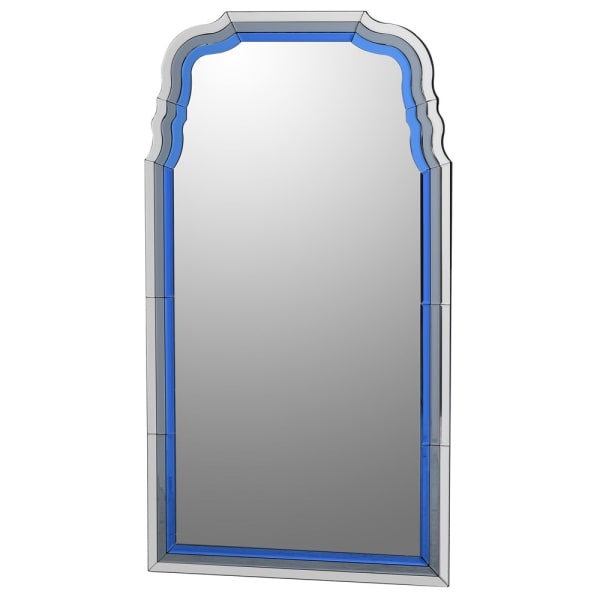 Blue Inlay Wall Mirror