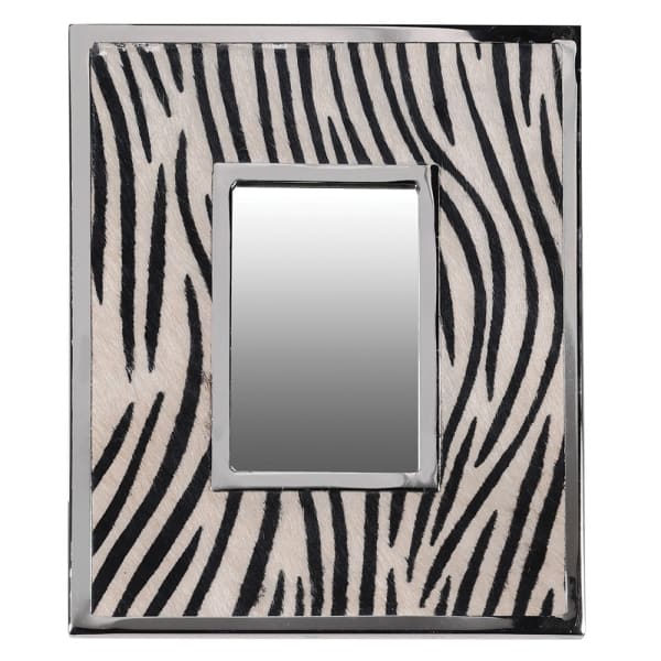 Zebra Print Table Mirror