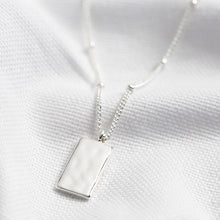 Load image into Gallery viewer, Hammered Tag Pendant Necklace
